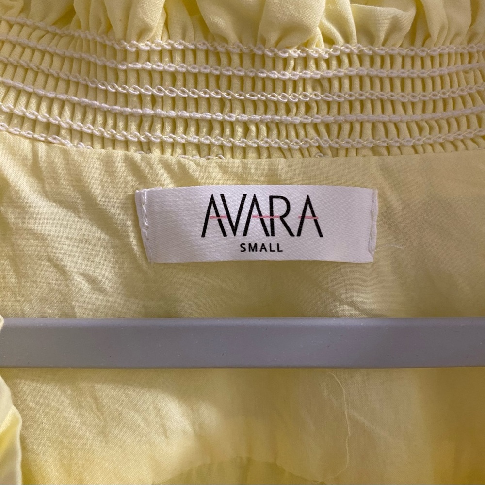 Avara Women's Yellow Ruffled Blouse - Picture 3 of 3